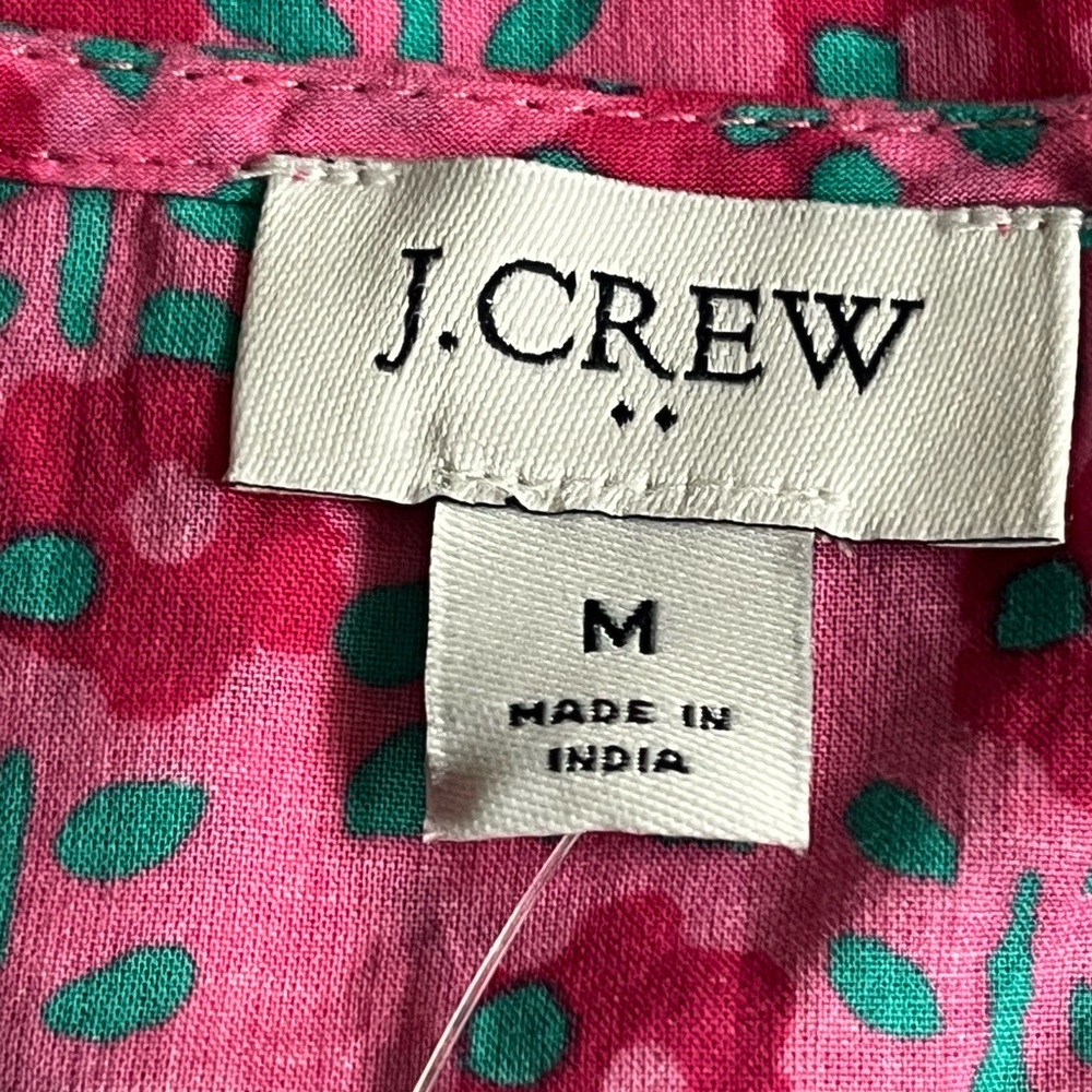 J. Crew Pink Floral Mini Dress with Green Tassel
(Bin 11) - Picture 3 of 9